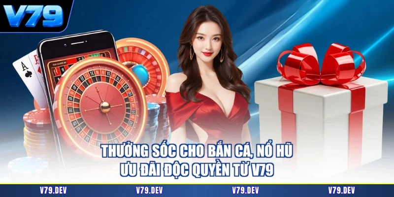 Thưởng Sốc Cho Bắn Cá, Nổ Hũ | Ưu Đãi Độc Quyền Từ V79